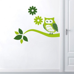 Sticker Hibou 2 couleurs