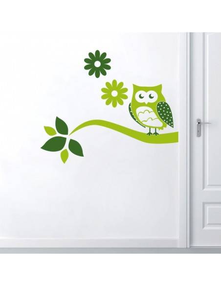 Sticker Hibou 2 couleurs