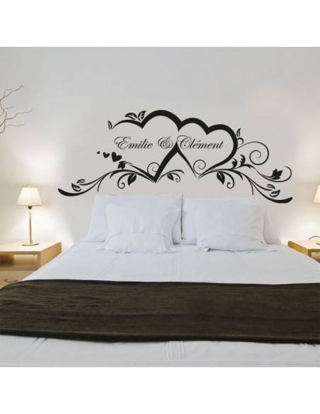 sticker prénoms couple personnalisé