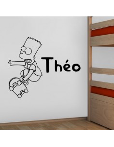 Sticker Bart Simpson personnalisé