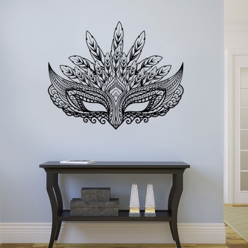 Sticker masque vénitien