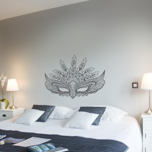 Sticker masque vénitien