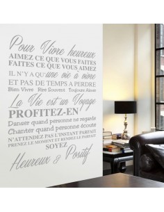 Sticker pour vivre heureux