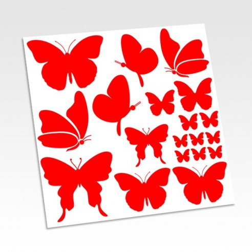 Planche stickers papillons