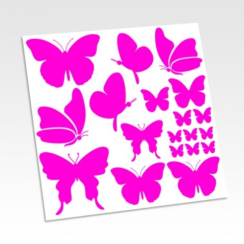 Planche stickers papillons