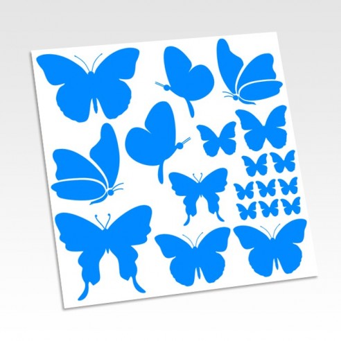 Planche stickers papillons
