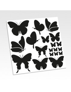 Planche stickers papillons