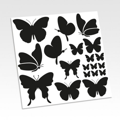 Planche stickers papillons