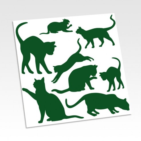 Planche stickers chats