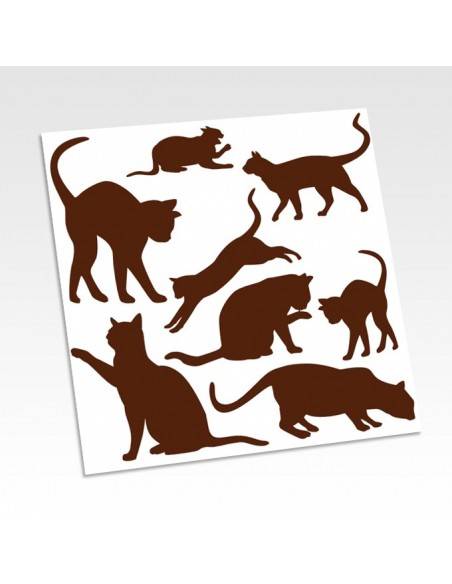 Planche stickers chats