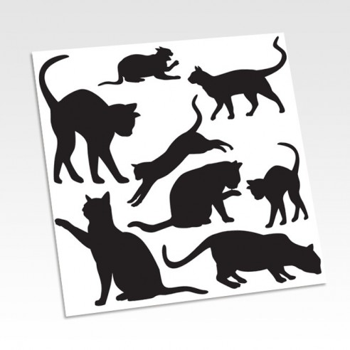 Planche stickers chats