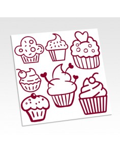 Planche stickers cupcakes 2