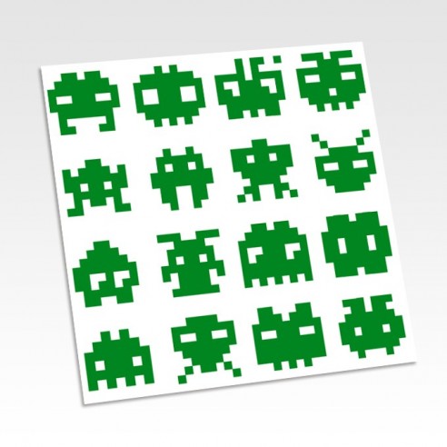 Planche stickers pixel art