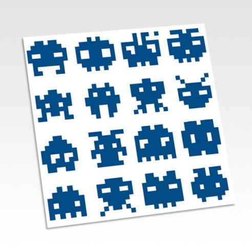 Planche stickers pixel art