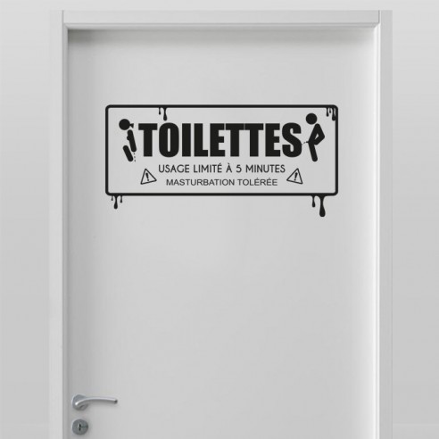 Stickers toilette version adulte