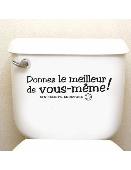 Sticker citation toilettes