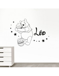 Sticker Winnie L'ourson prénom