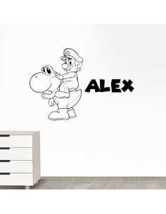 Sticker Mario et Yoshi personnalisé