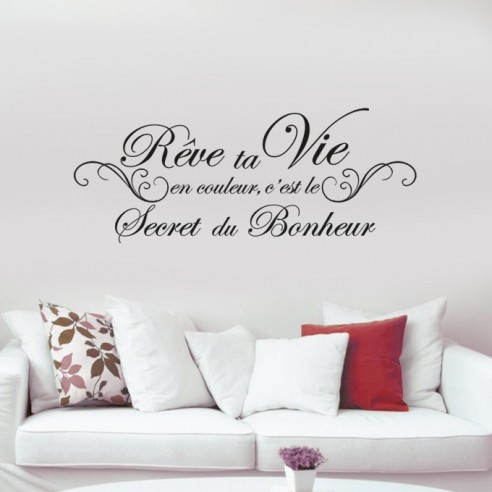 Sticker rêve ta vie en couleur