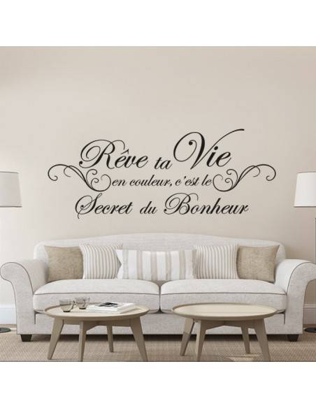 Sticker rêve ta vie en couleur