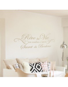 Sticker rêve ta vie en couleur 2