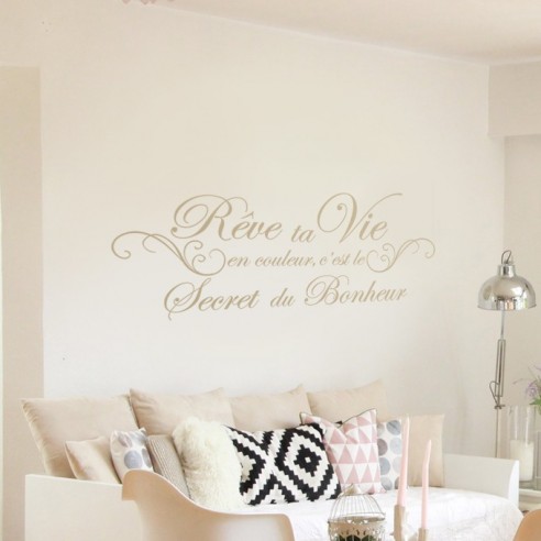 Sticker rêve ta vie en couleur