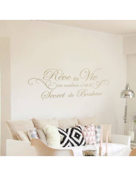 Sticker rêve ta vie en couleur