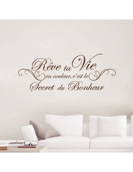 Sticker rêve ta vie en couleur