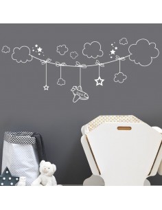 stickers corde à nuages 2