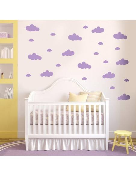 Planche stickers nuages