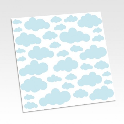 Planche stickers nuages