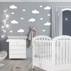 Planche stickers nuages