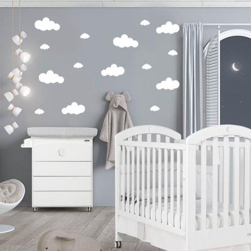 Planche stickers nuages