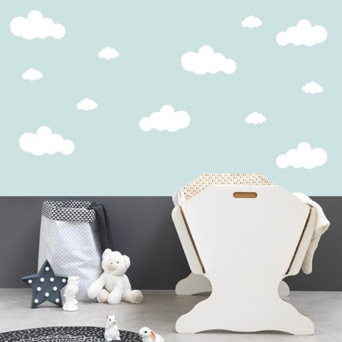 Planche stickers nuages