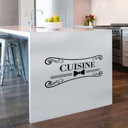 Sticker mural cuisine
