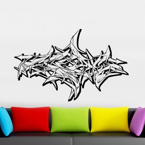 Sticker tag graffiti