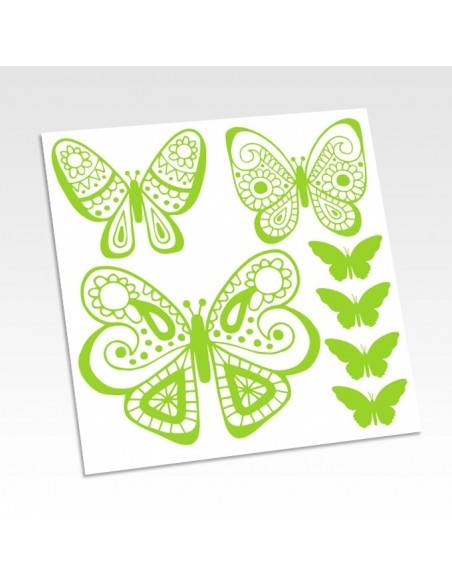 Planche de stickers papillons