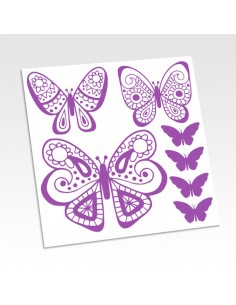 Planche de stickers papillons 2