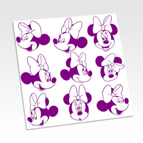 Stickers tête Minnie