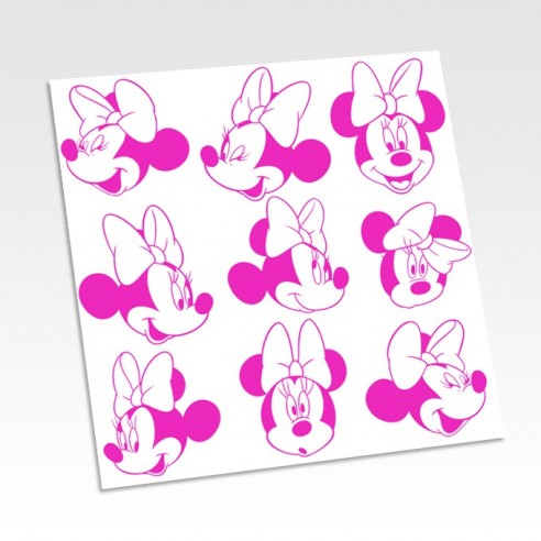 Stickers têtes de Minnie