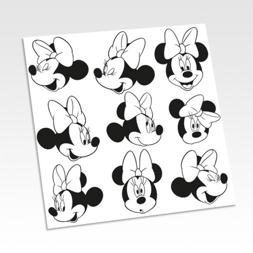 Stickers muraux mickey et minnie