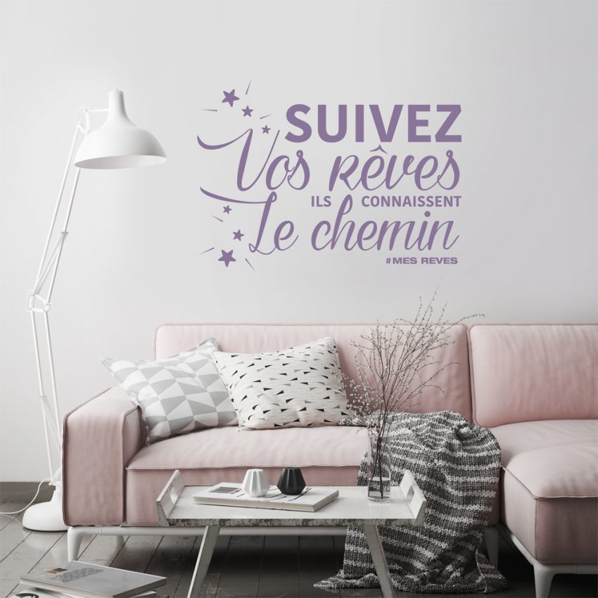 Stickers muraux citation Inspiration pour décorer son intérieur