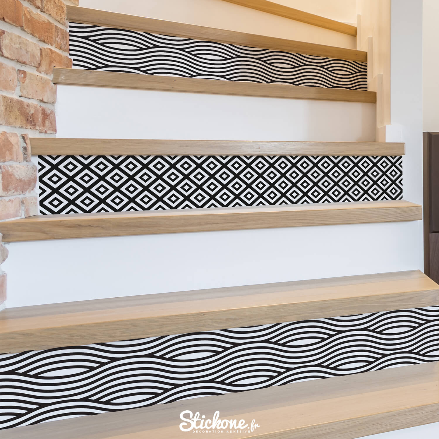 Autocollants Pour Contremarches D'escalier - 4 Bandes 90x15 Cm, Blanc Pur, PVC Adhésif Résistant - 11