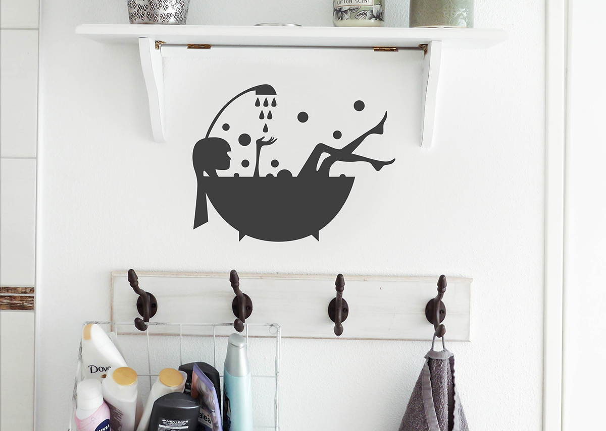 Stickers salle de bain 5 Idées pour décorer avec des stickers et adhésifs