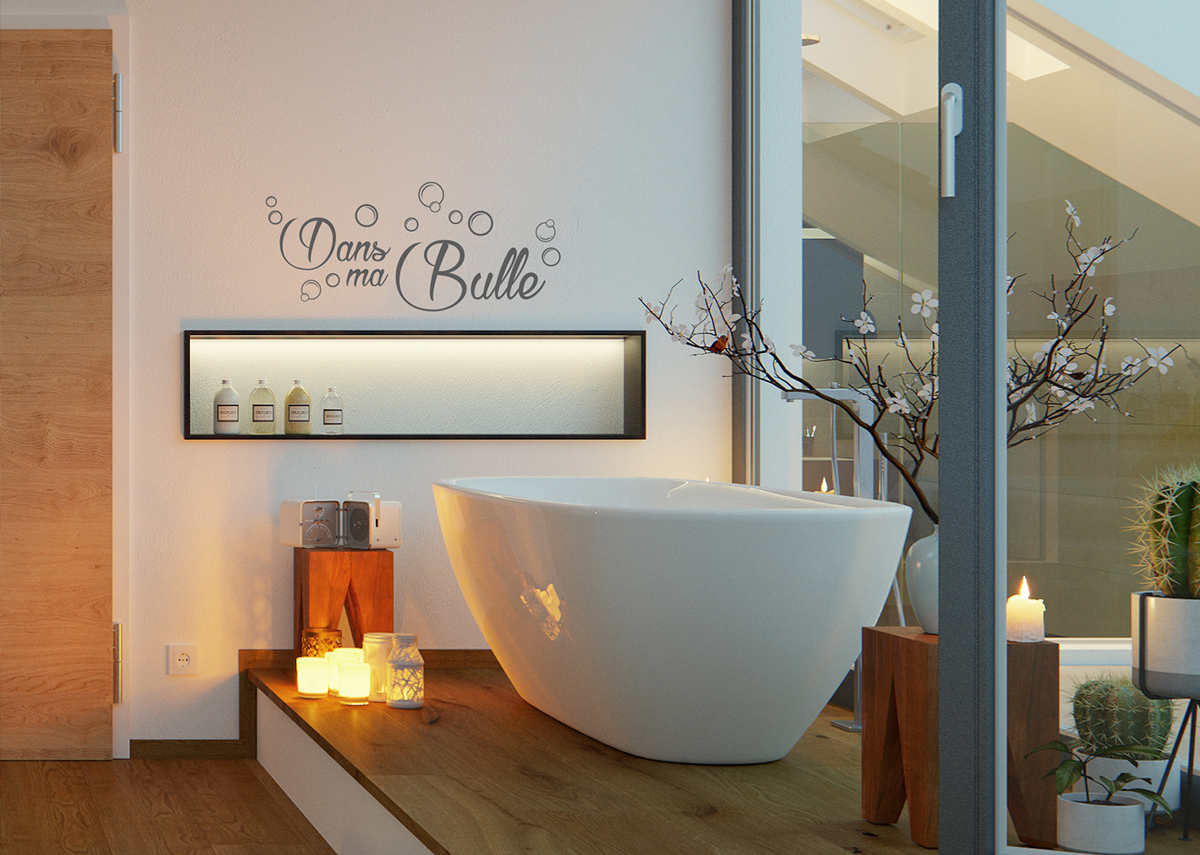 Stickers salle de bain 5 Idées pour décorer avec des stickers et adhésifs