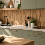 crédence cuisine effet bois