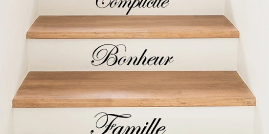 Stickers personnalisés pour escaliers