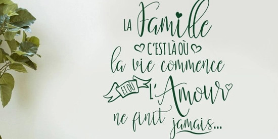 Stickers citation famille