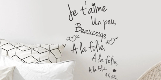 Stickers citation amour