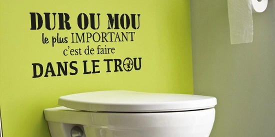 Stickers citation toilettes